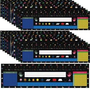 60 Pieces Classroom Name Tags Bright Chalkboard Rustic Farmhouse Desk Name Tags